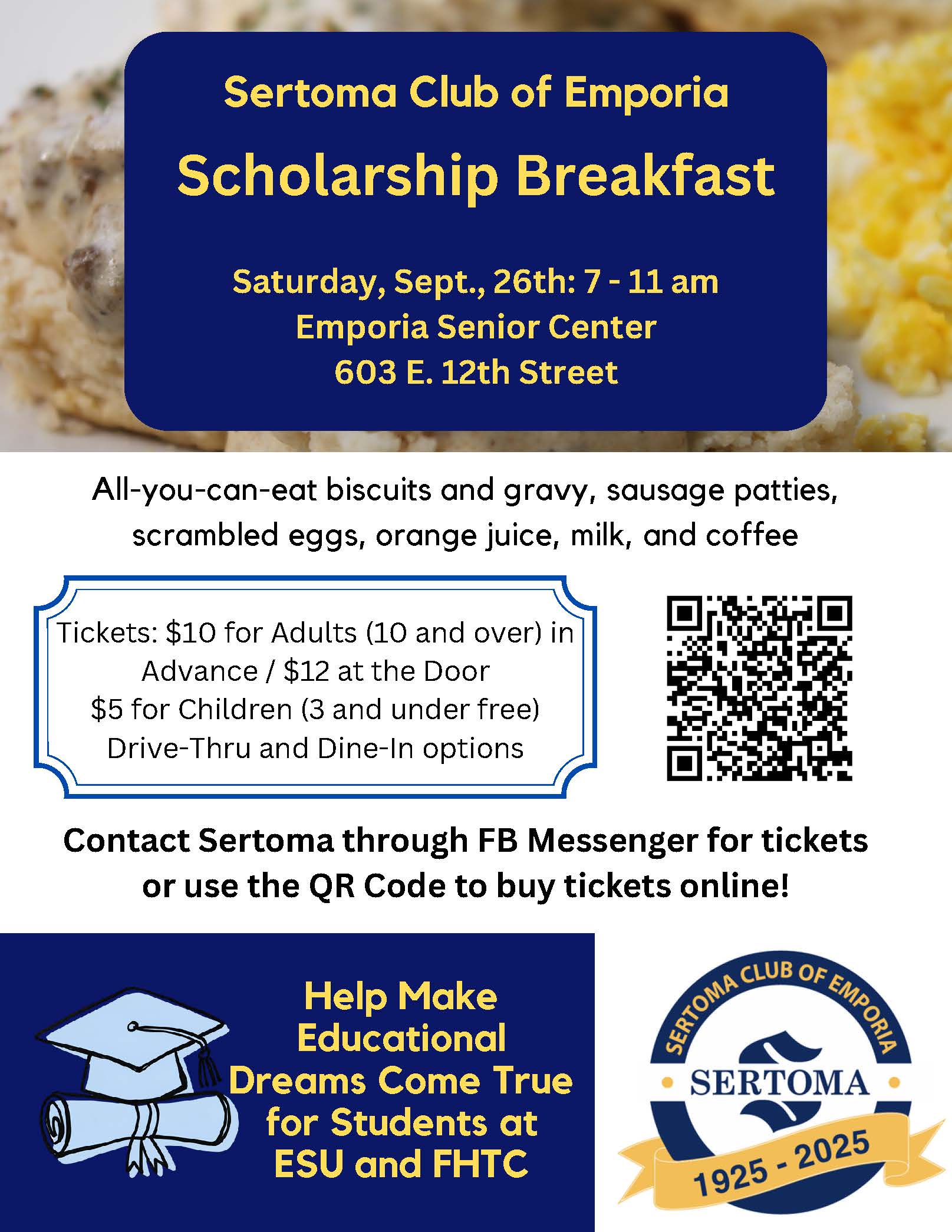 Emporia Sertoma Scholarship Breakfast is Saturday