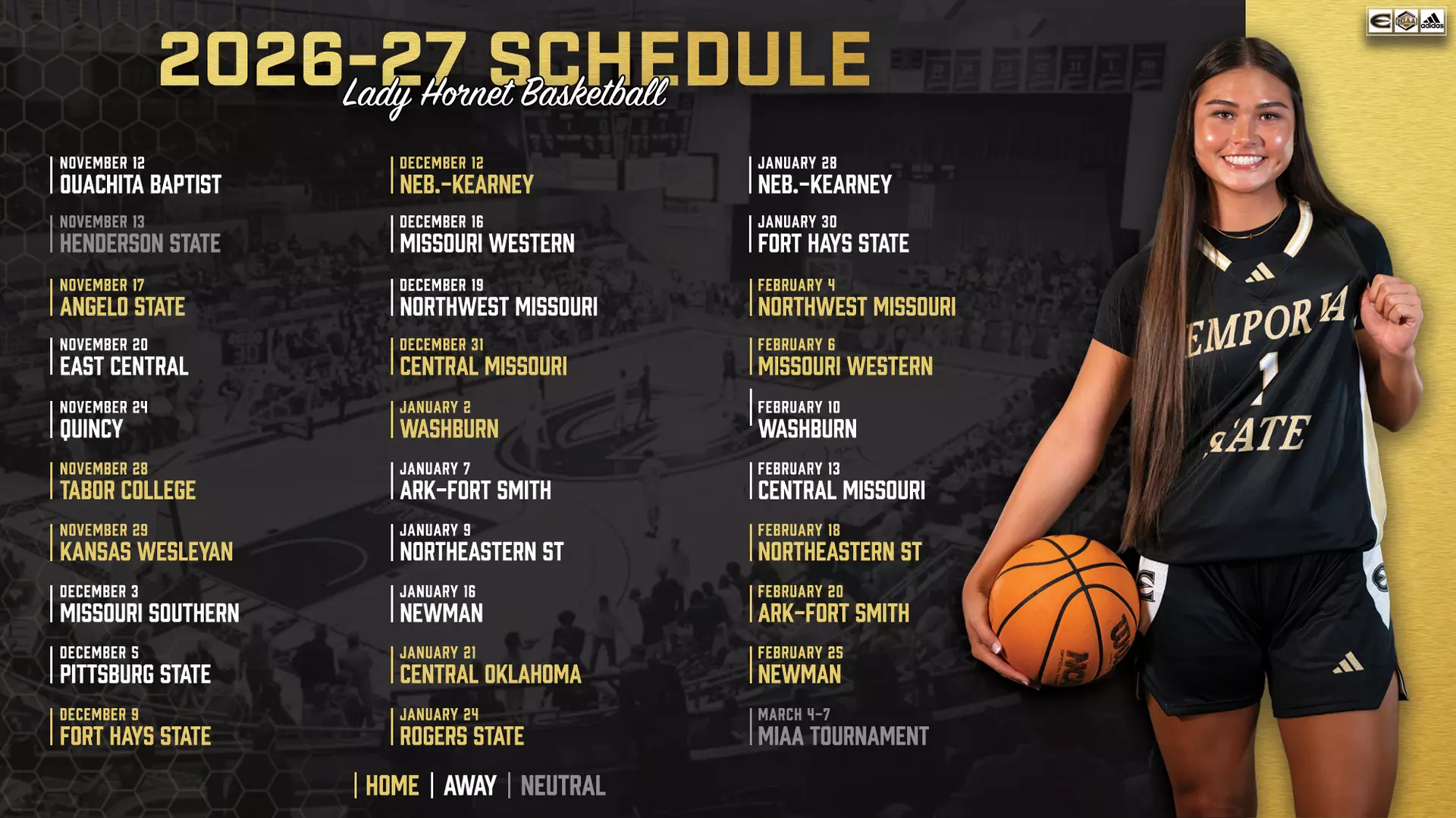 Hornet Hoops Schedule Set for 2026-27;  MIAA Changes Tournament Format