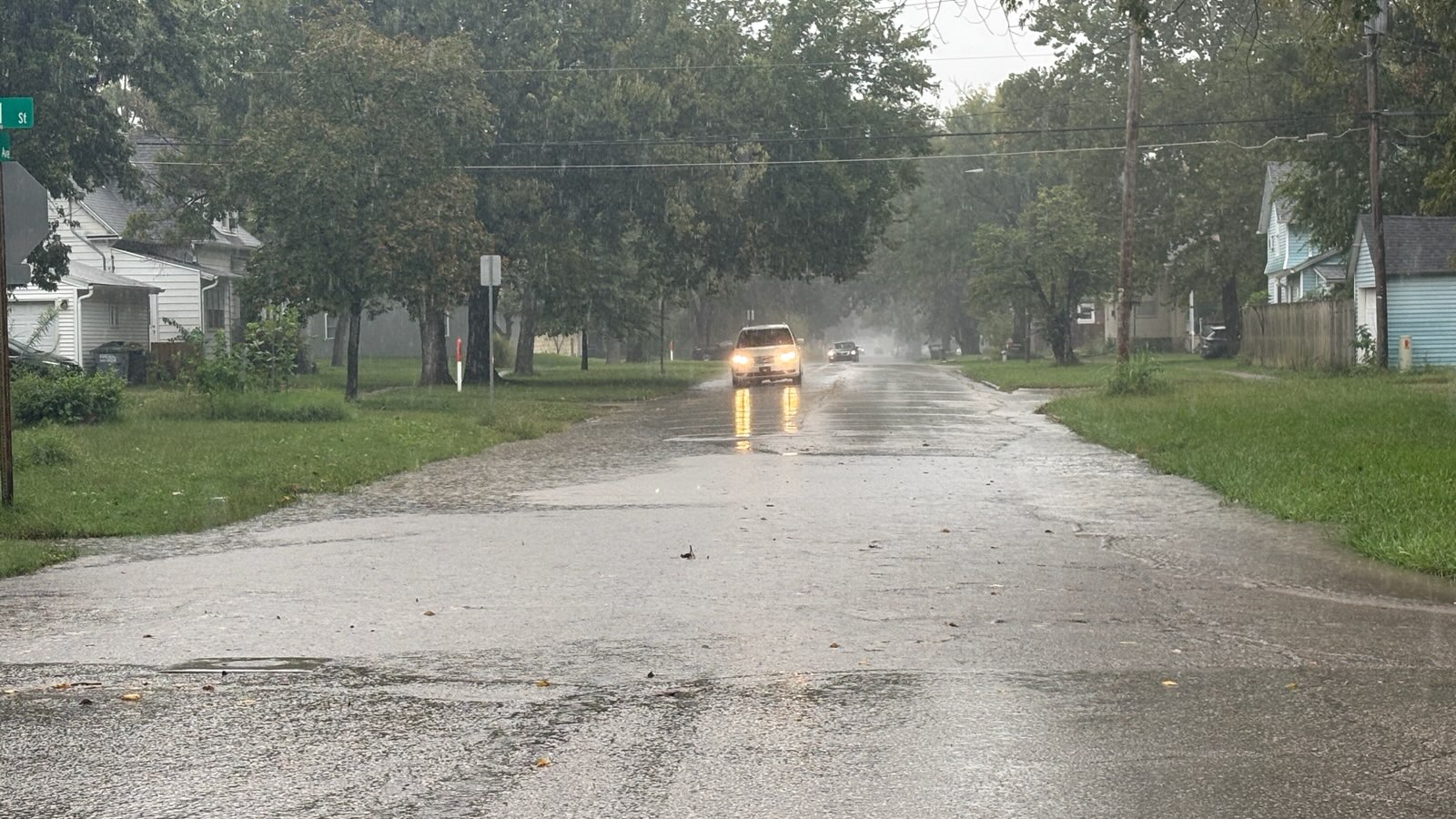 WEATHER: Short-term ponding in Emporia over after heavy rain Thursday, but several Lyon County roads now closed; flood warnings active for 2 Lyon County river gauges