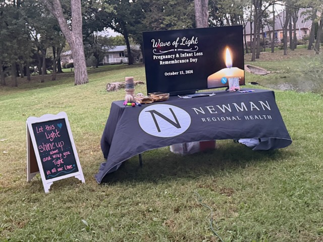 Newman Regional Health honors pregnancy and infant loss with Wave of Light ceremony