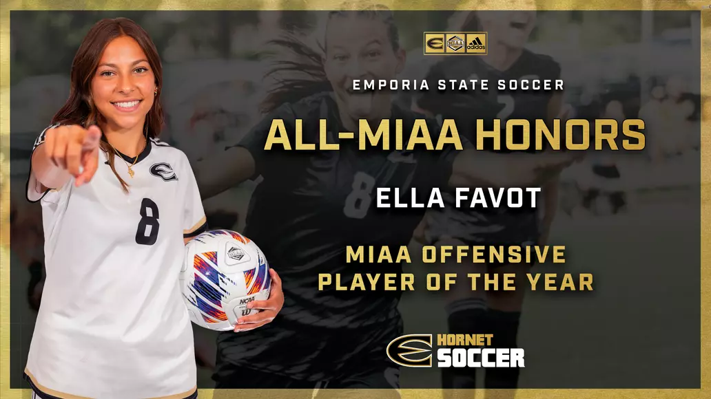Favot Named MIAA Soccer Offensive Player of the Year, Six ESU Booters on All-MIAA List