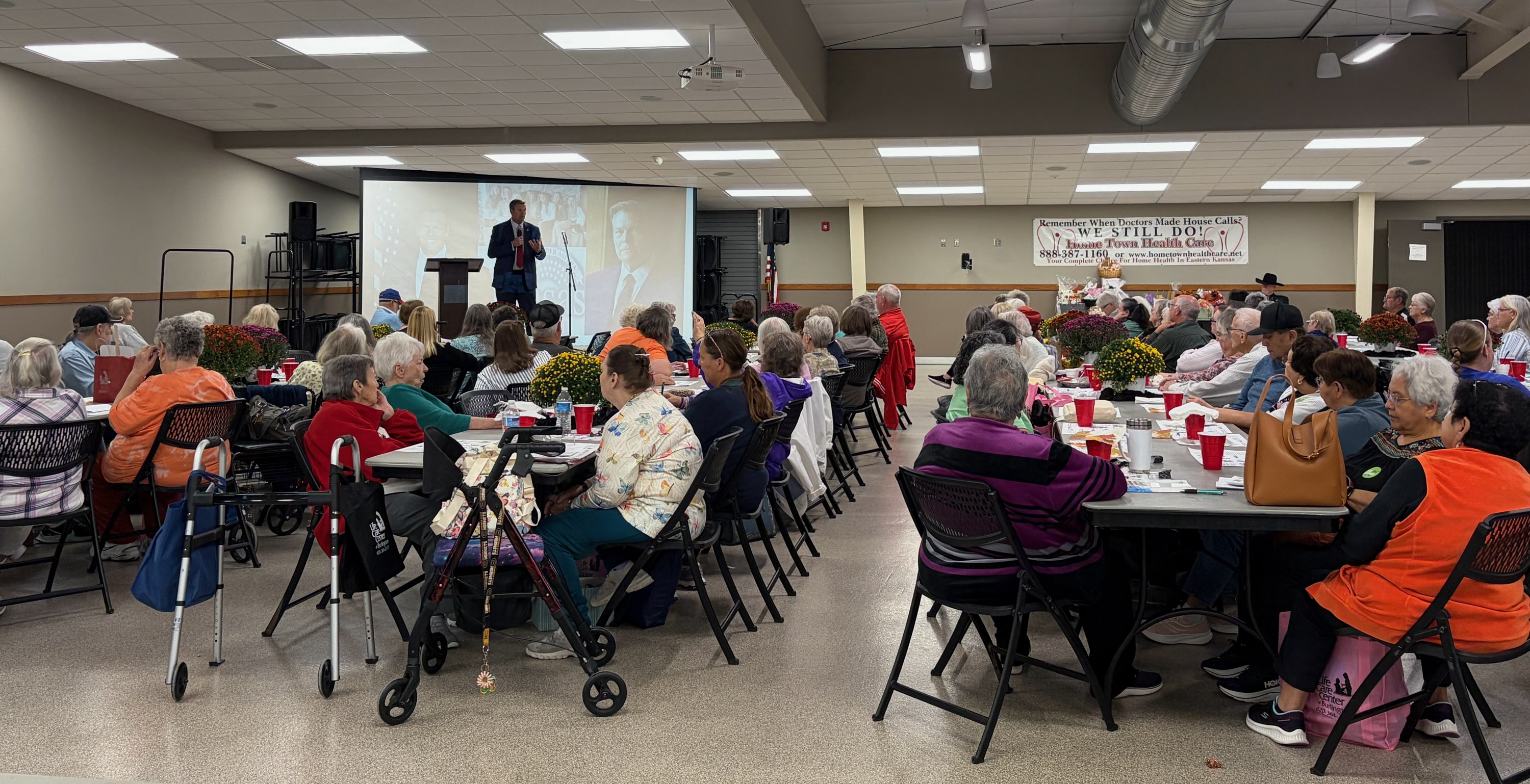 Kobach gives seniors tips to avoid fraud at annual Senior Life Fair