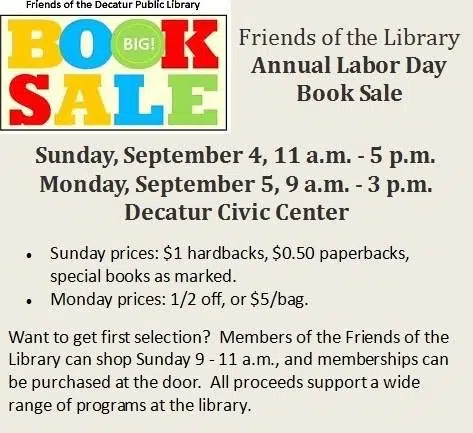 Friends of the Decatur Public Library Sun & Mon