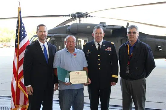 Davis Presents Local Vietnam Veteran with Bronze Star