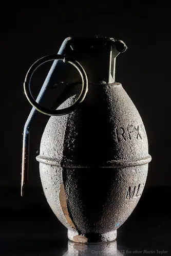 Galesburg Police Find, Destroy Old Hand Grenade