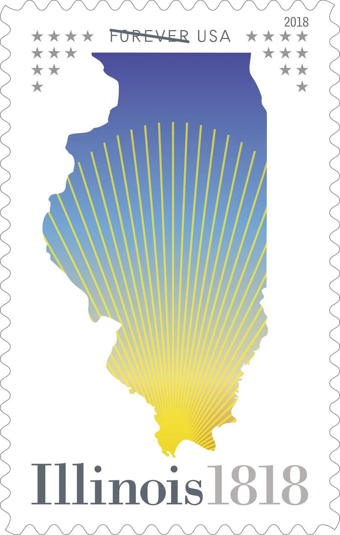 Illinois Gets Bicentennial Forever Stamp