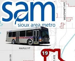 Sioux Area Metro Bus line