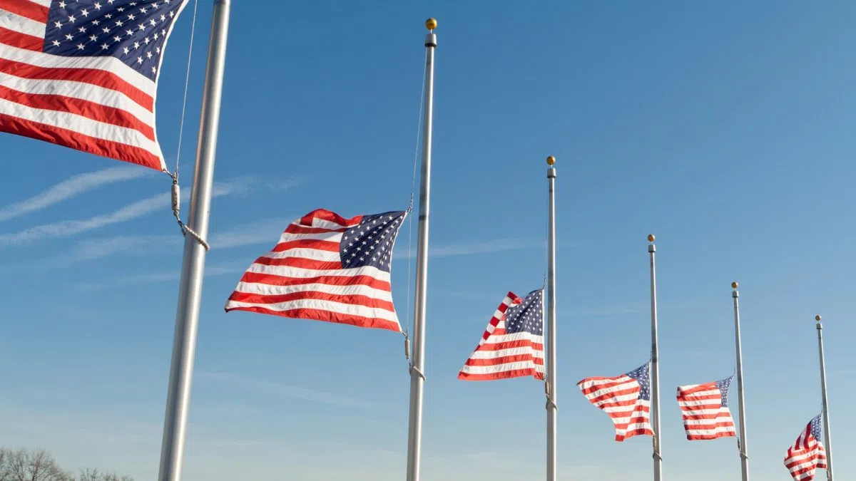 Flags are at half-staff across South Dakota out of respect for the victims of the mass shooting in Minneapolis