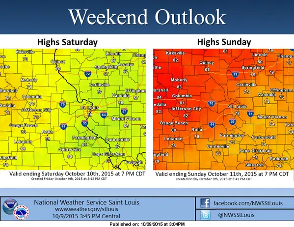Mild weekend in store for the area 