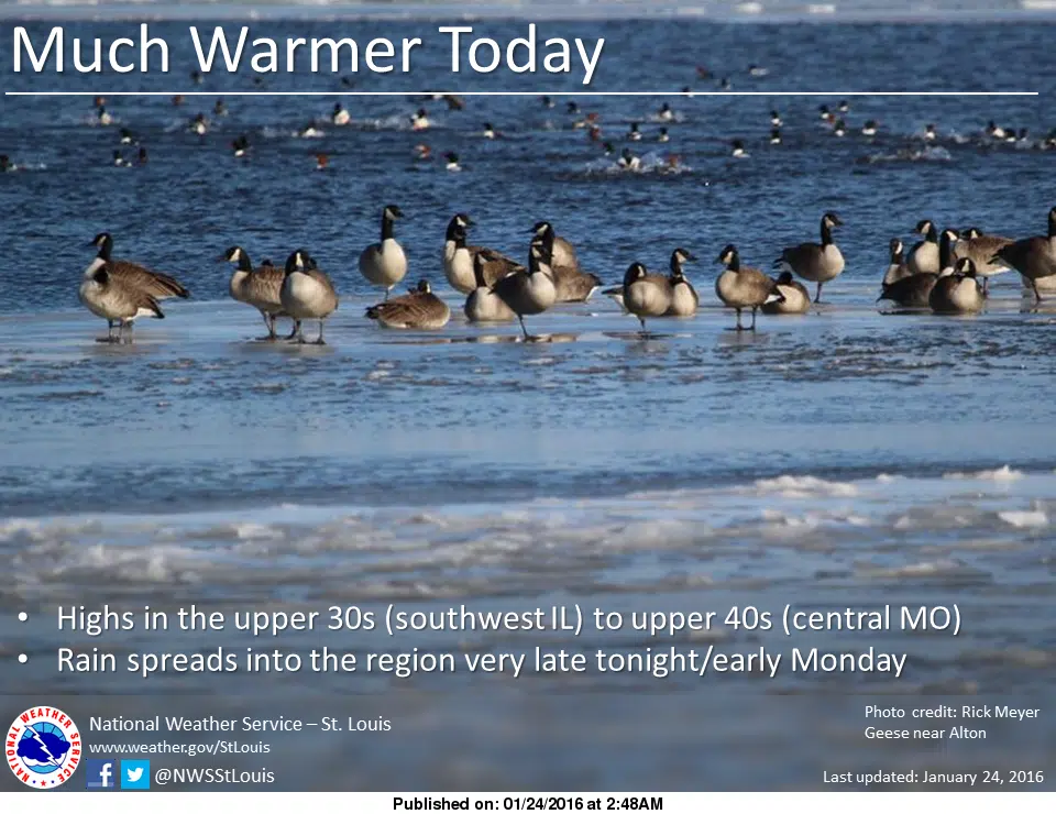 Warmer today, more mild winter weather on the way this week 