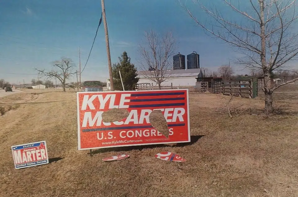 Fayette Co Sheriff's Dept investigating damage to political signs 