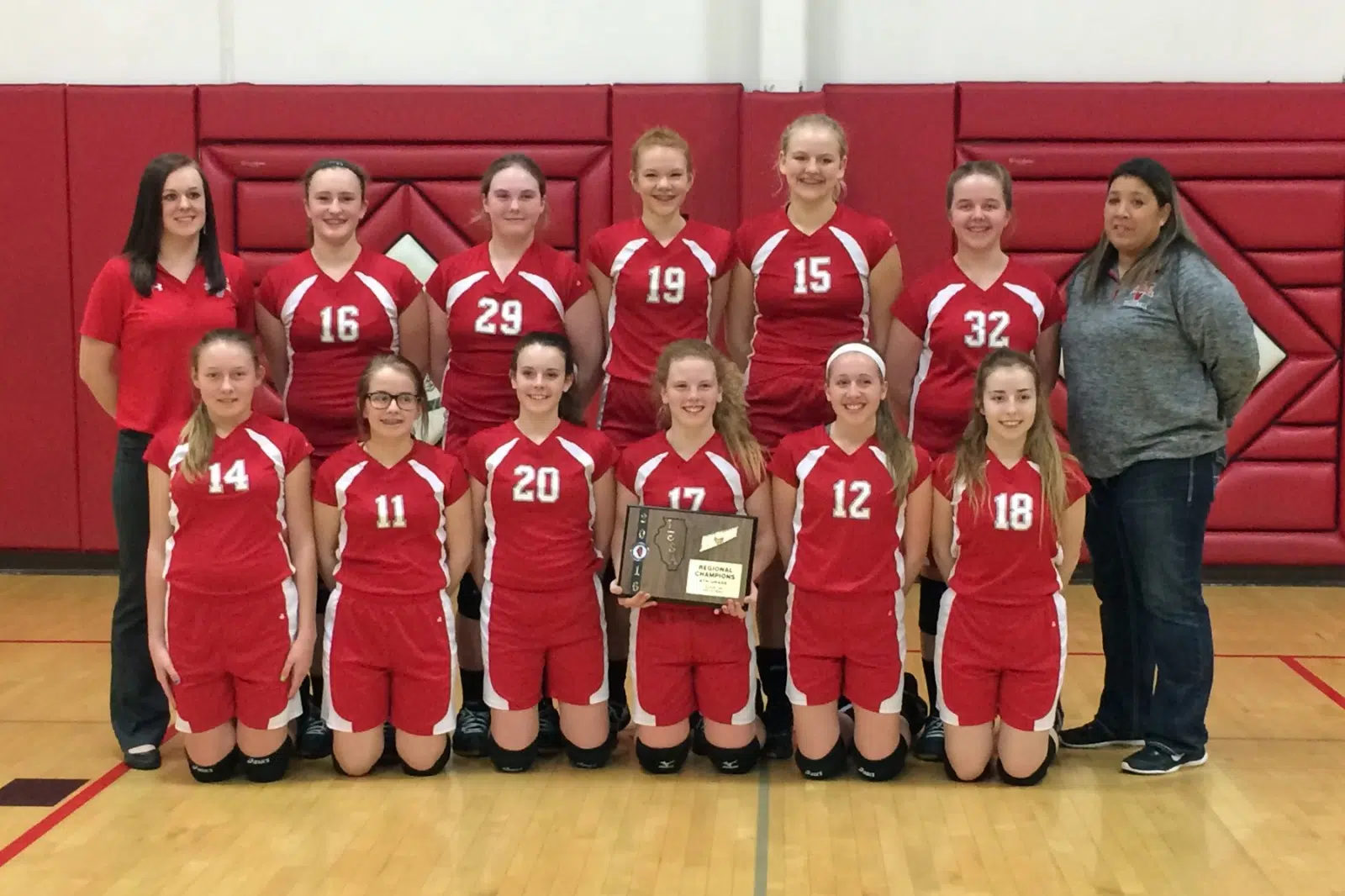 Lady Vandals 8th grade volleyball team wins Regional Championship 