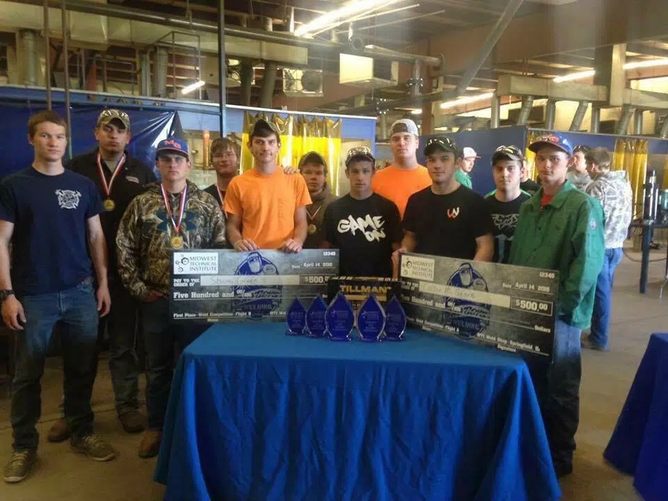 Eleven Okaw Vocational Center Students Place in Top 15 of MTI Welding Competition