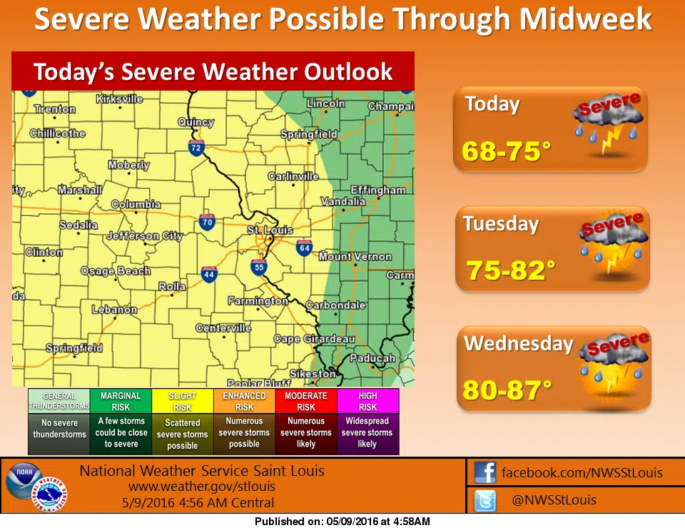 More storms-possibly some more severe storms-on the way for this afternoon, tonight 