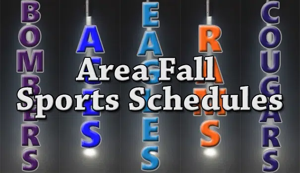 2016 Area Fall Sports Schedules