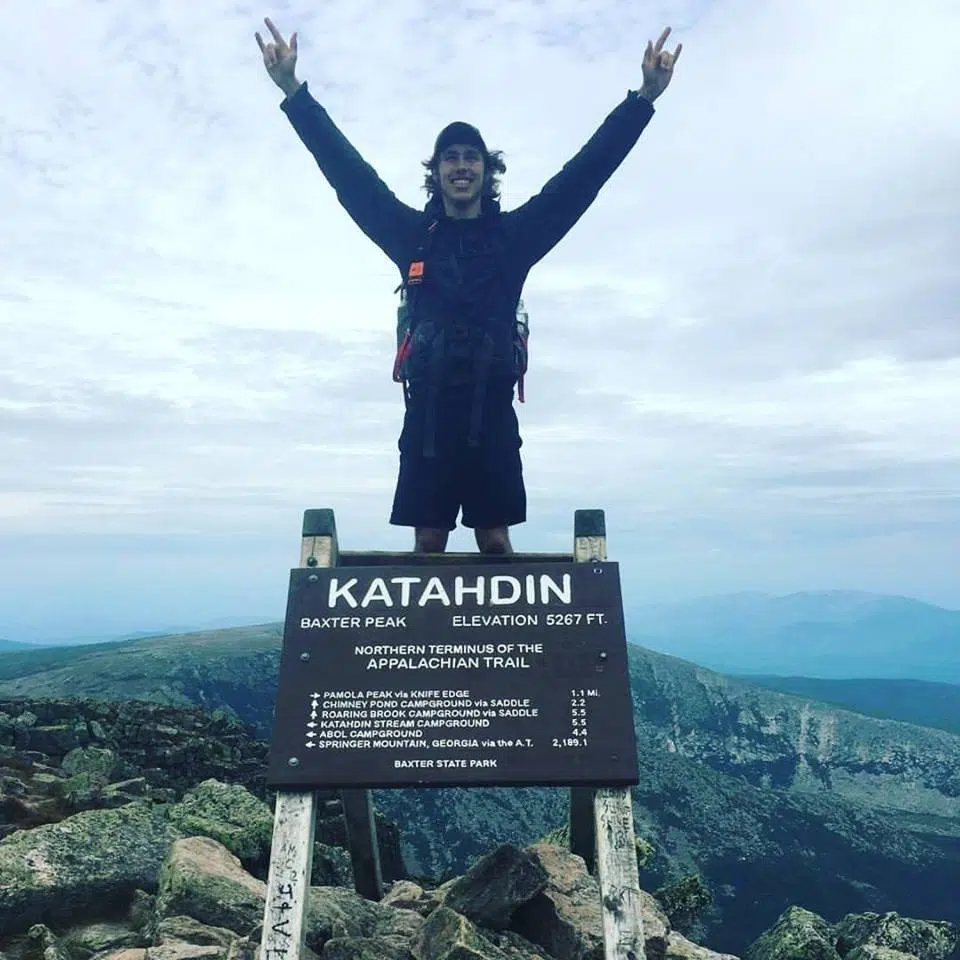 Cody Campbell back home after 173 day hike of Appalachian Trail 