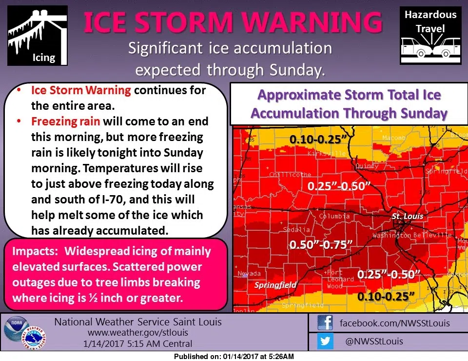 More freezing rain for today and tonight 