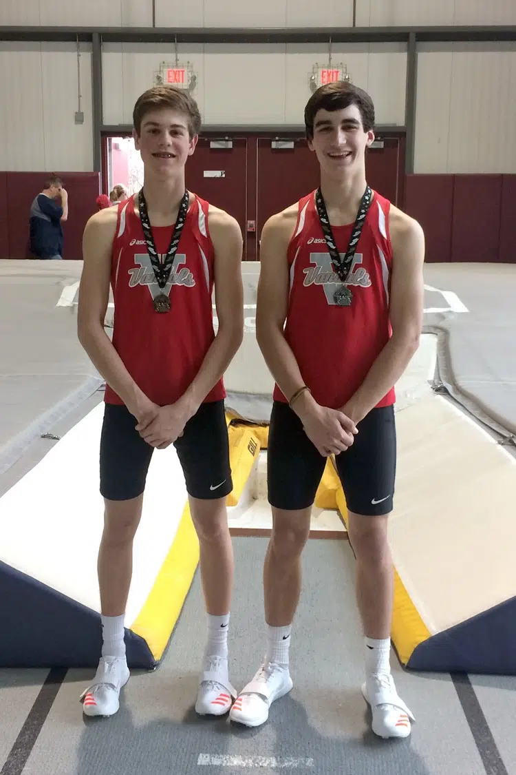 Steele, Withers Medal in First Indoor Meet of VCHS Track Season