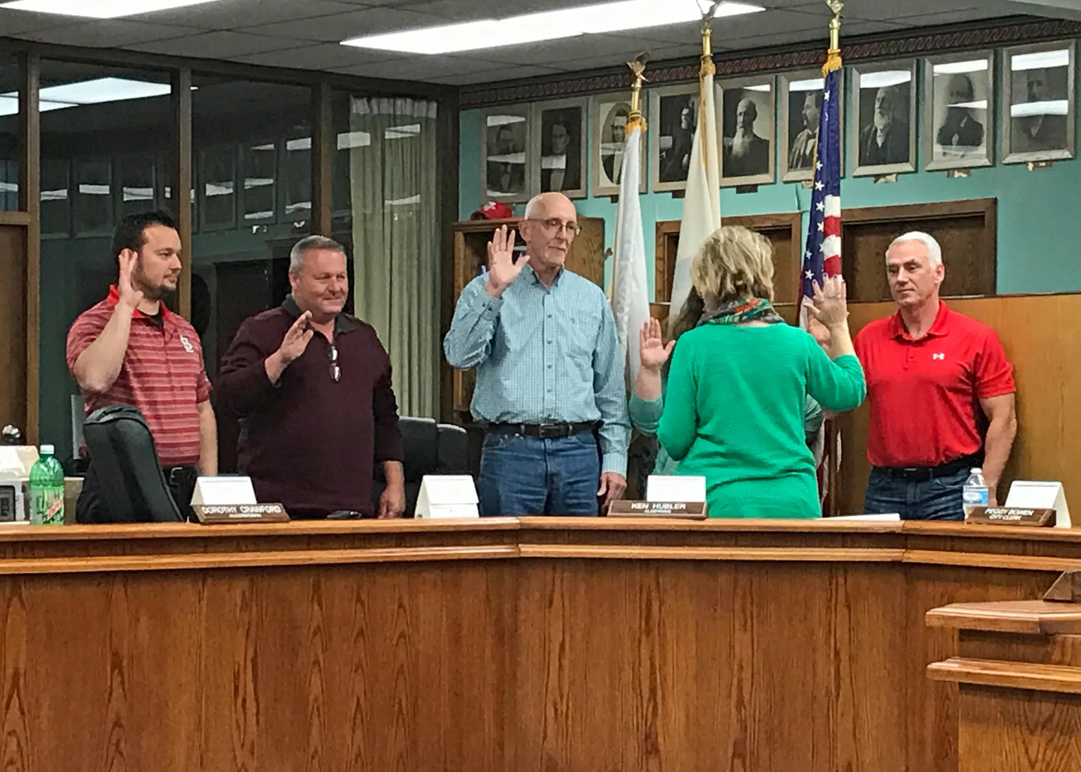 New Alderman and Re-Elected Council Members Sworn In