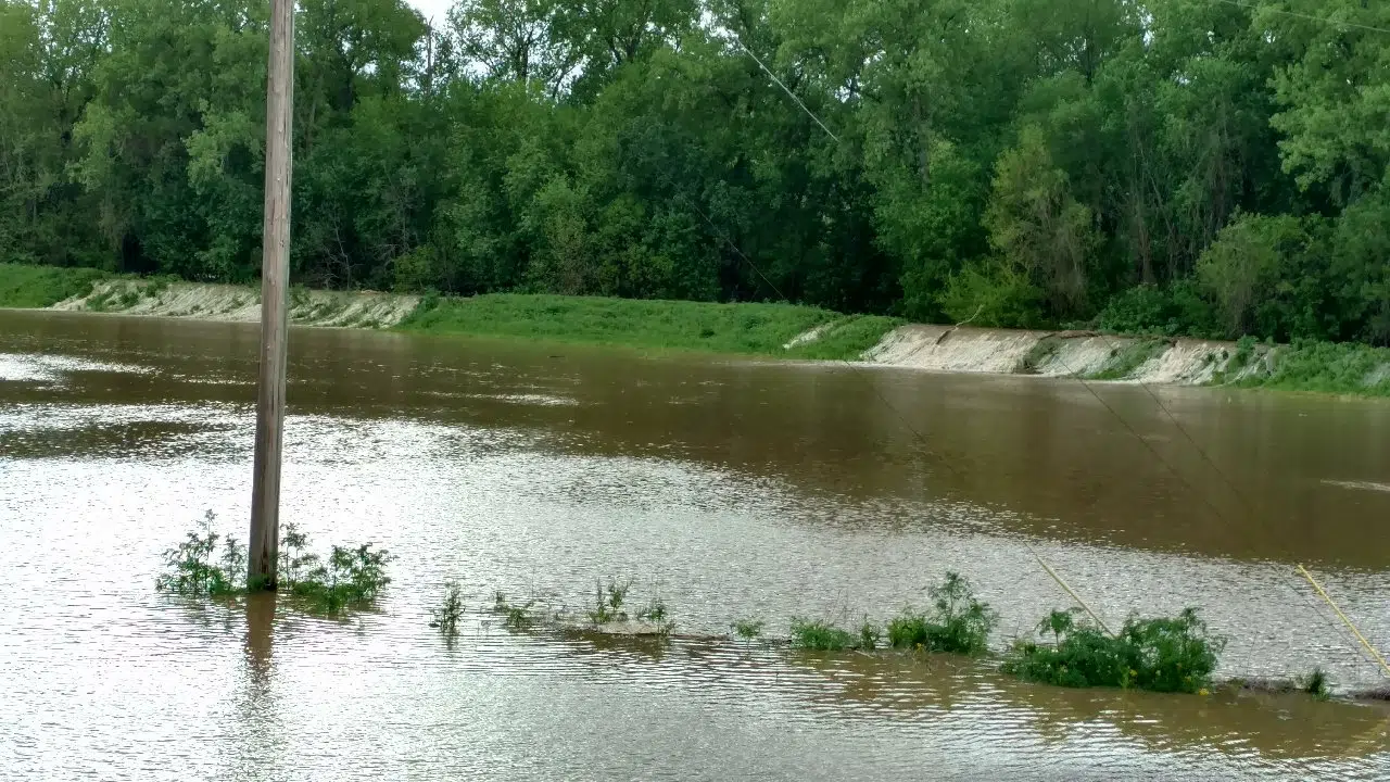 Good News-Kaskaskia River is going down, Bad News-It's going back up later this week 