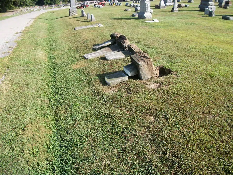 Reward Being Offered For Info on Cemetery Vandalism