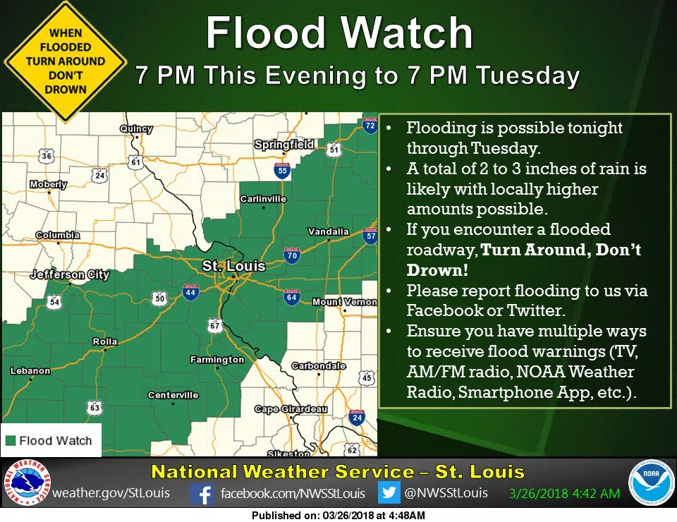 Flood Watch in effect from this evening thru Tuesday evening 