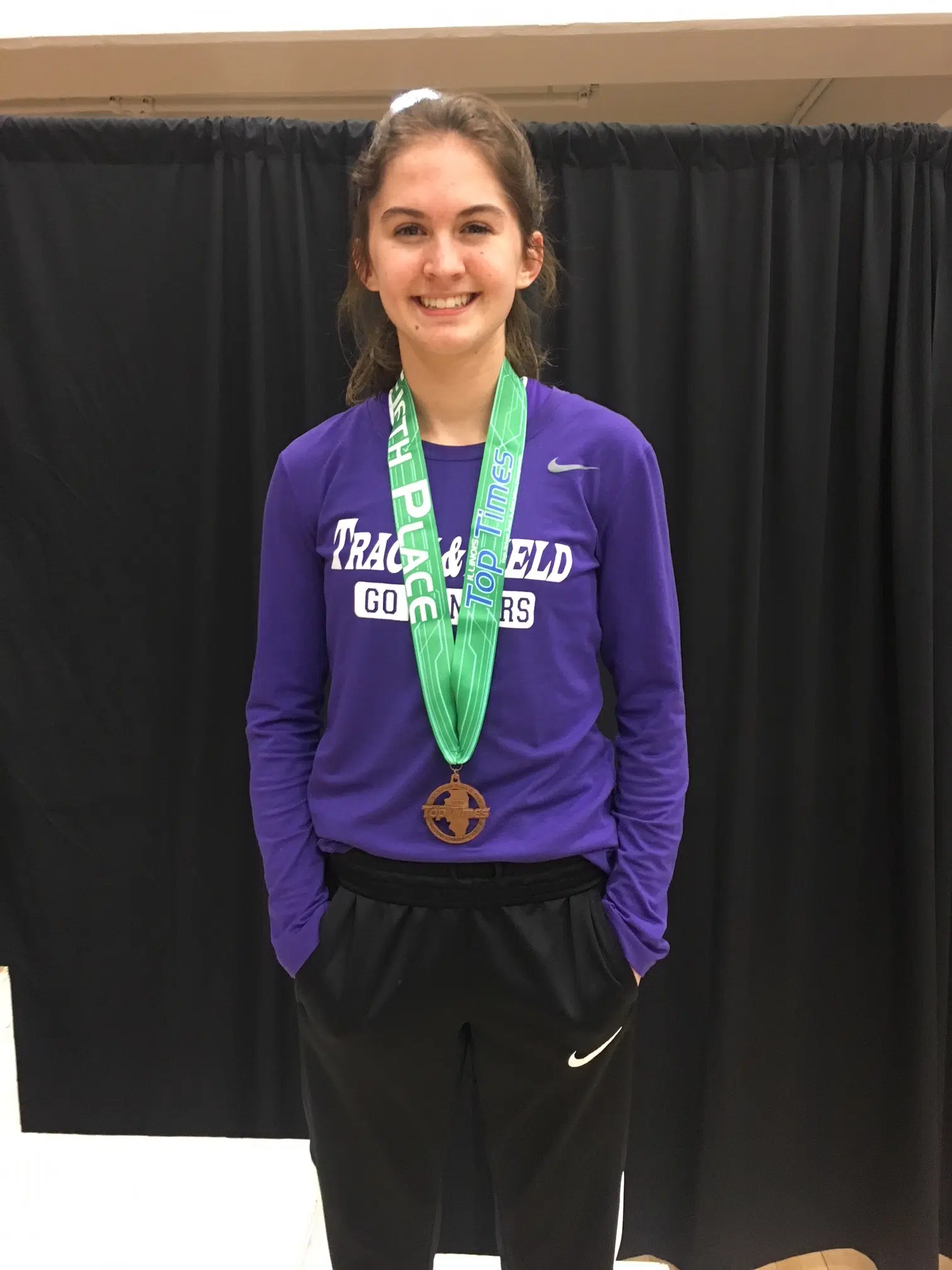 BSE's Claire Wilhour competes at Illinois Top Times Event, sets one new school record 