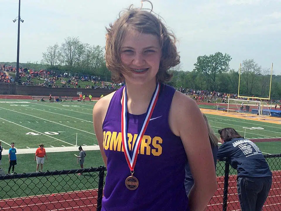 BSE’s Stine Finishes 3rd in Discus at IESA State Track Meet