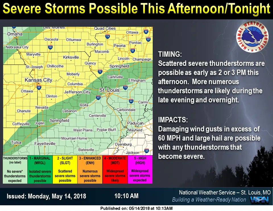 We could see some strong to severe storms tonight 