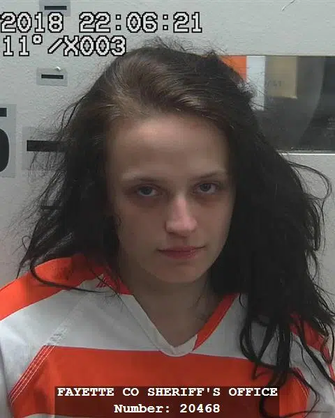 Salem woman being held in Fayette Co Jail, facing over a dozen charges after Sunday night incident