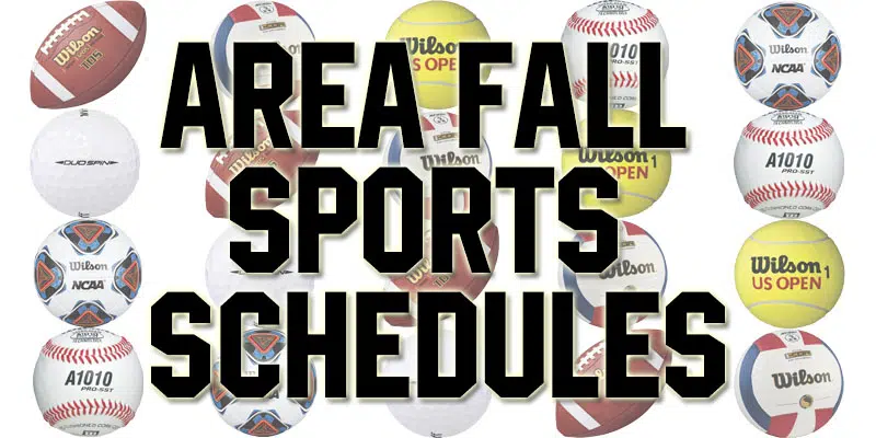 Full Area Fall Sports Schedules