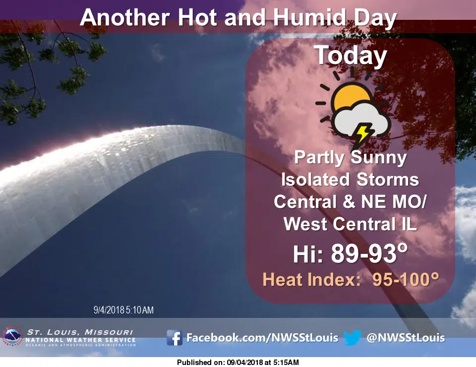 Hot & Dry today, increasing chances of rain later this week 