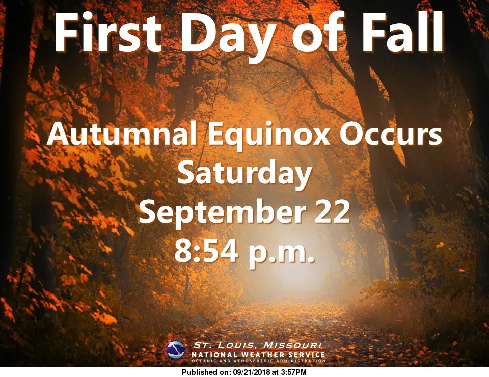 Fall begins officially tonight, cooler temps are here 