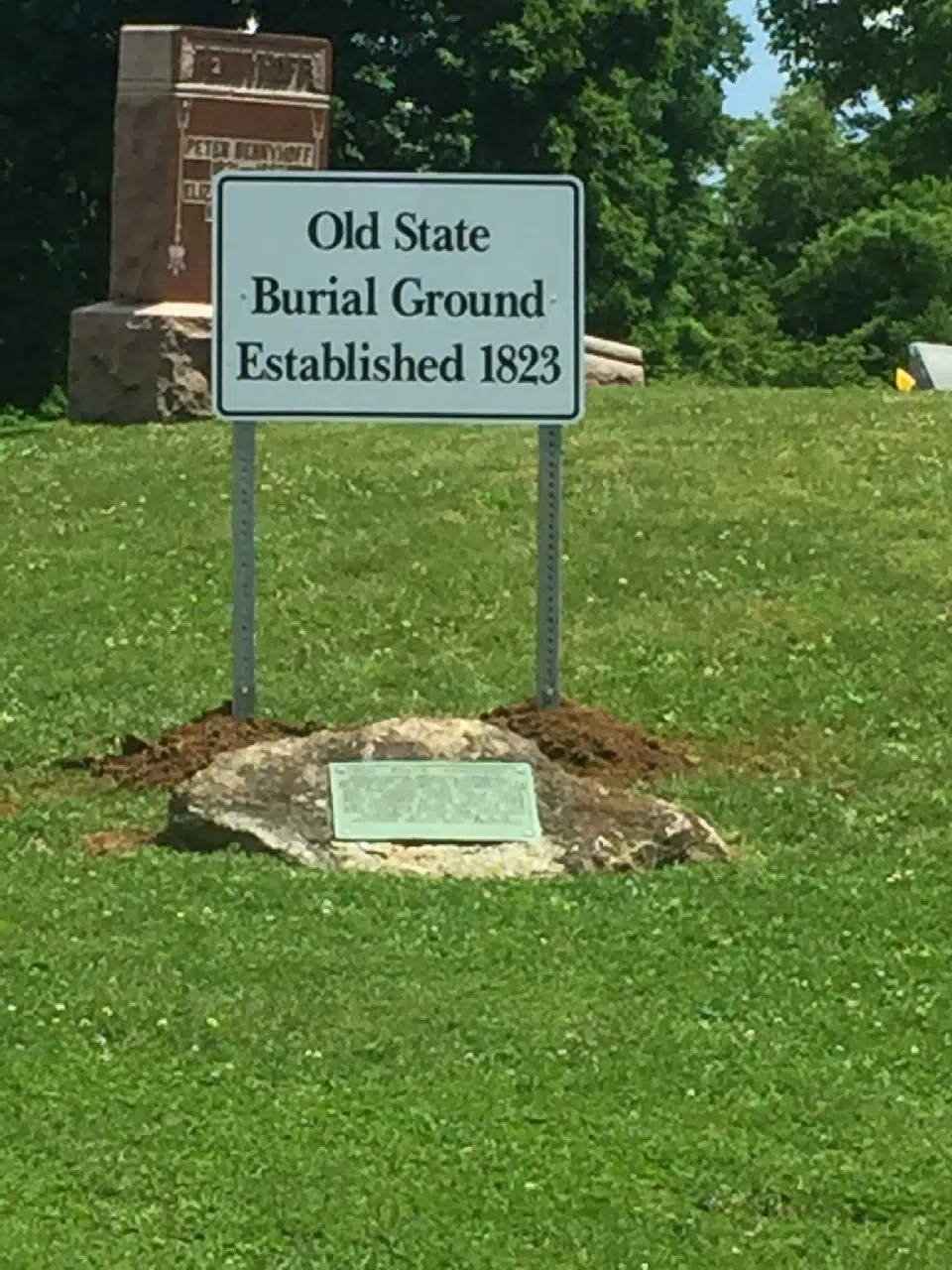 Improvement Work at Old State Burial Ground Completed Recently