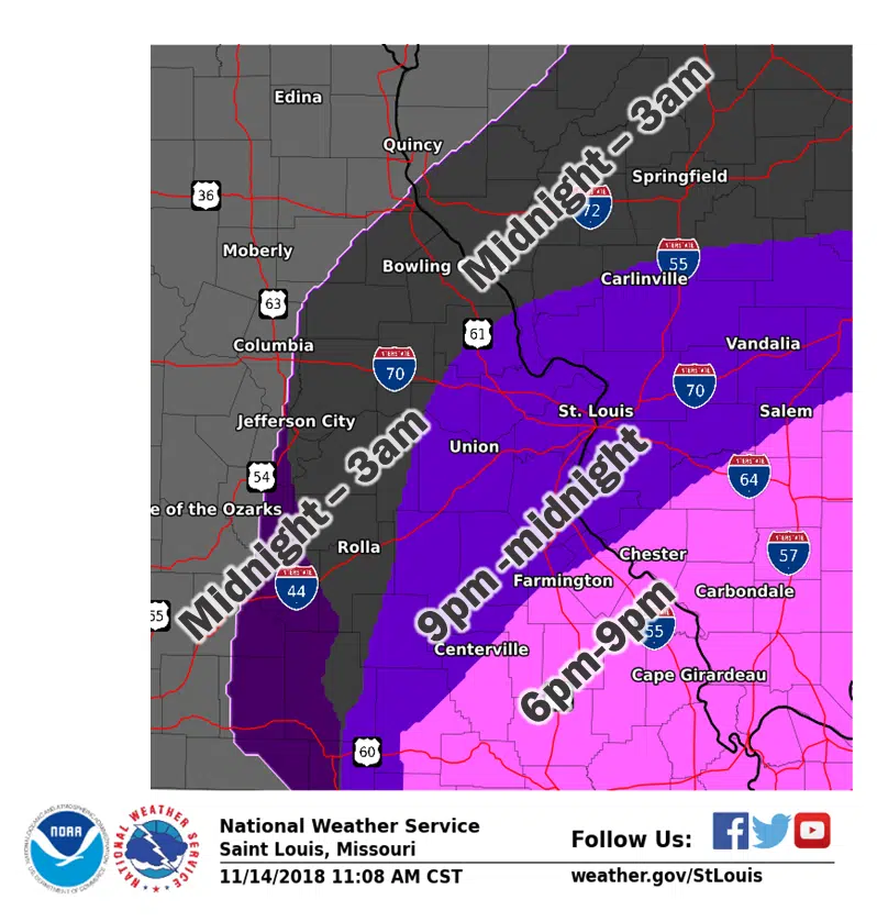 NWS Updated Situation Report--6" of snow for Vandalia/Fayette Co...but could be even more 