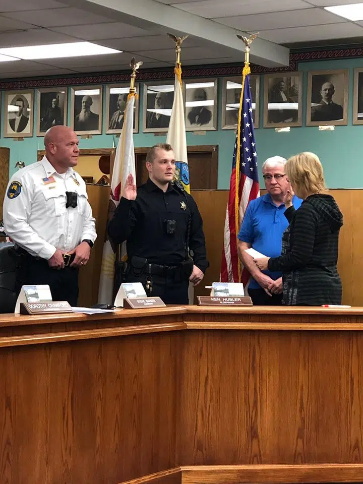 New Vandalia Police Officer Sworn In