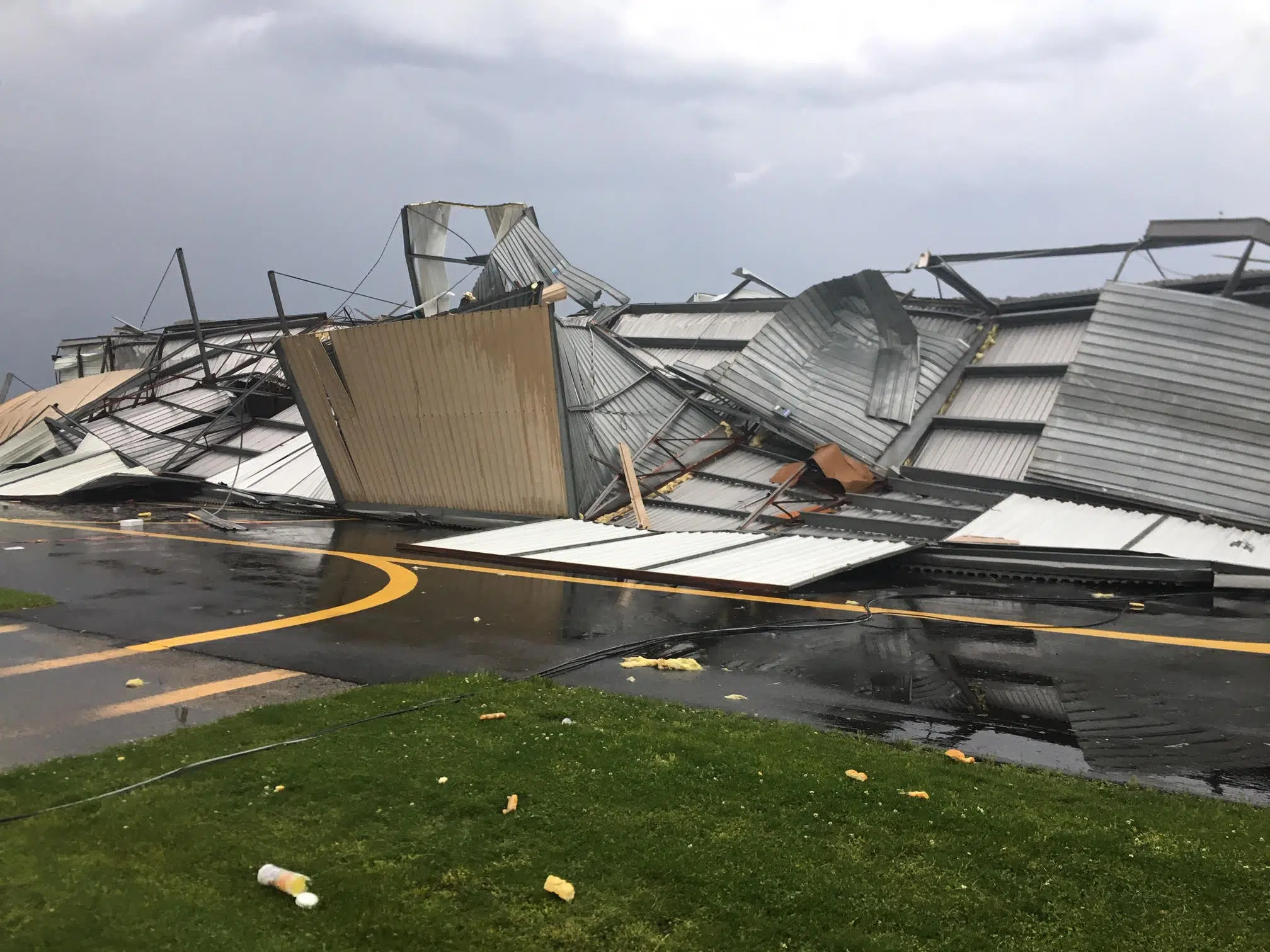 More pics on damage in Vandalia Airport Area