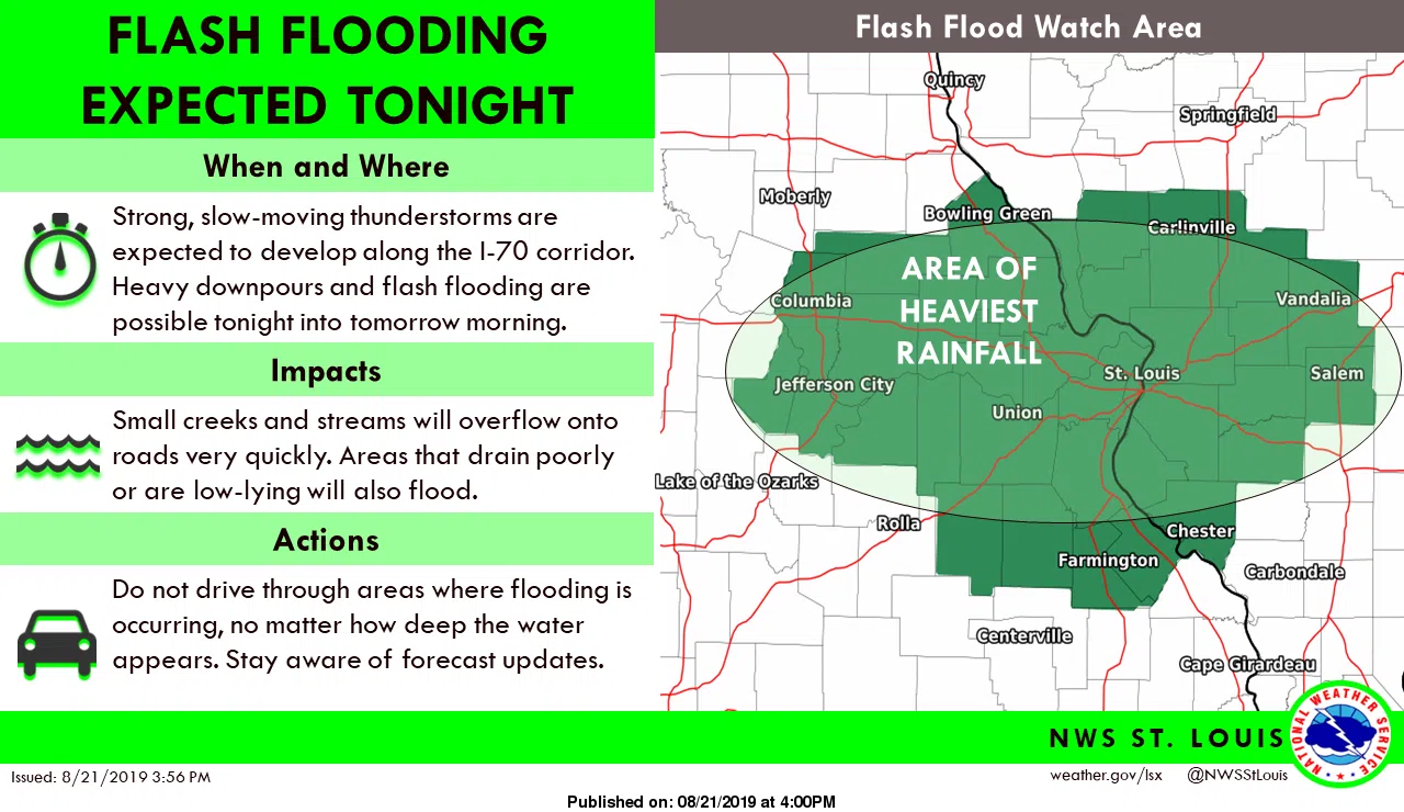 More on Flash Flood Watch for tonight 