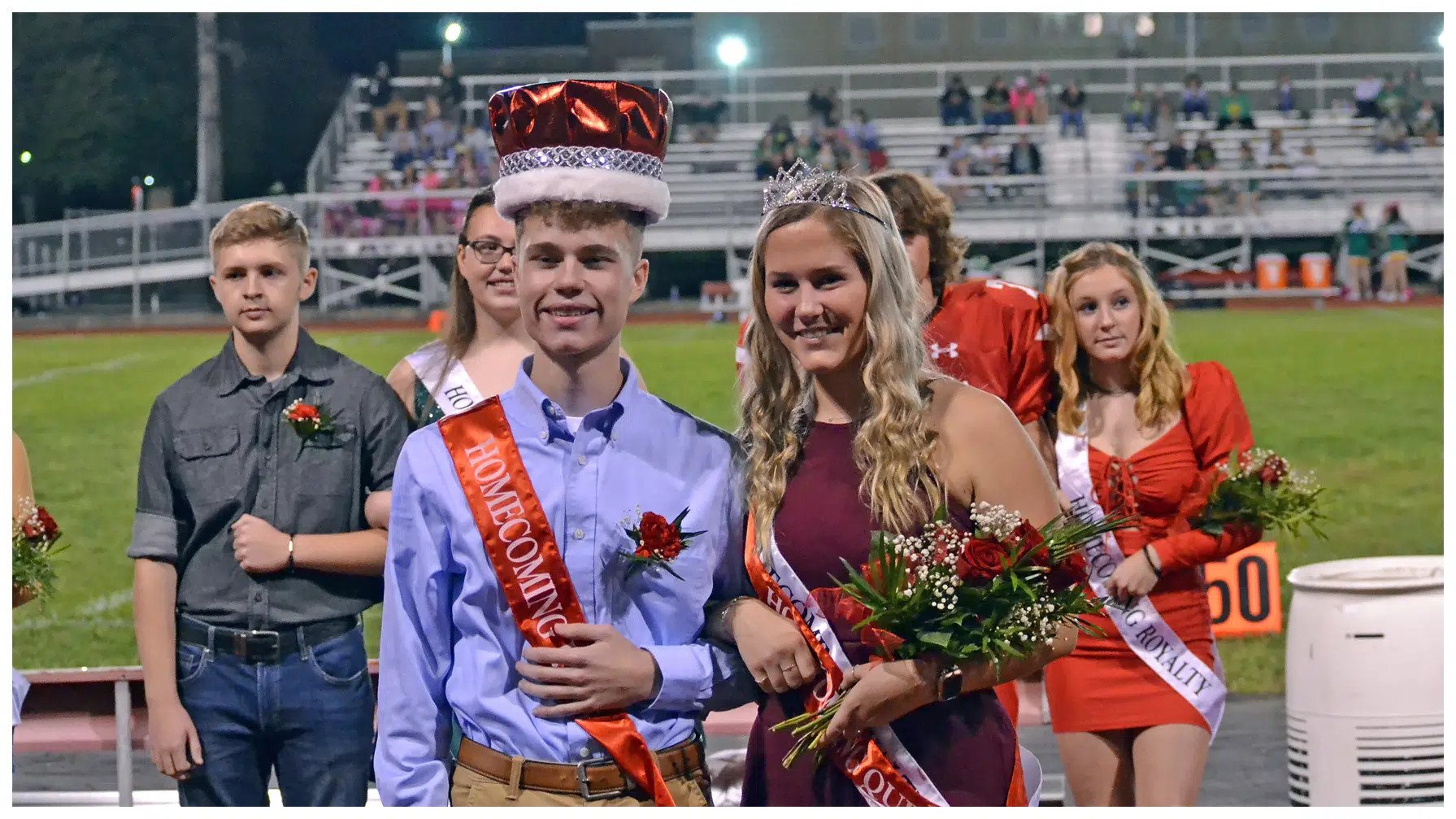 New Royalty Crowned at VCHS Homecoming King Queen at Halftime of