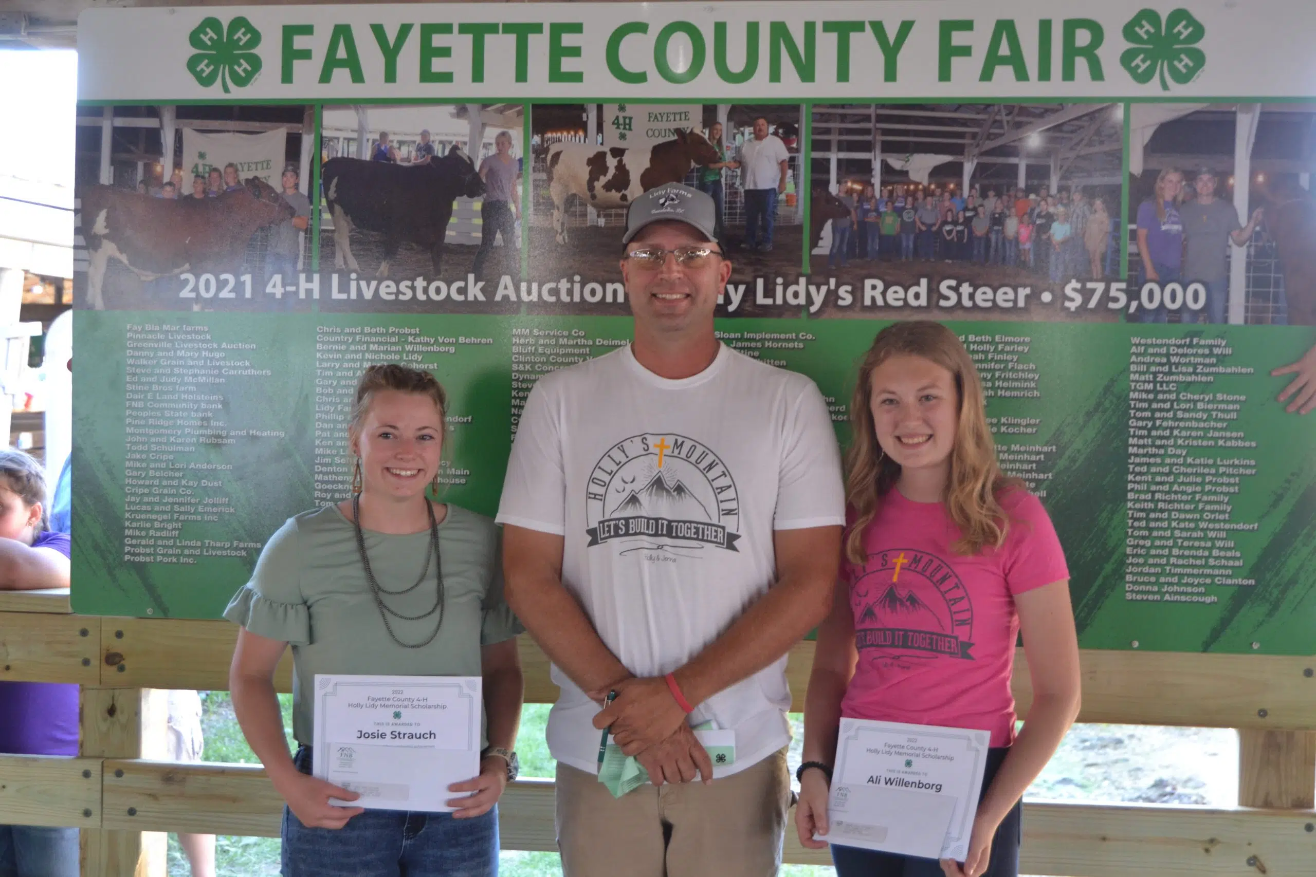 Information and Photos from Fayette Co Fair's 4-H Livestock Auction