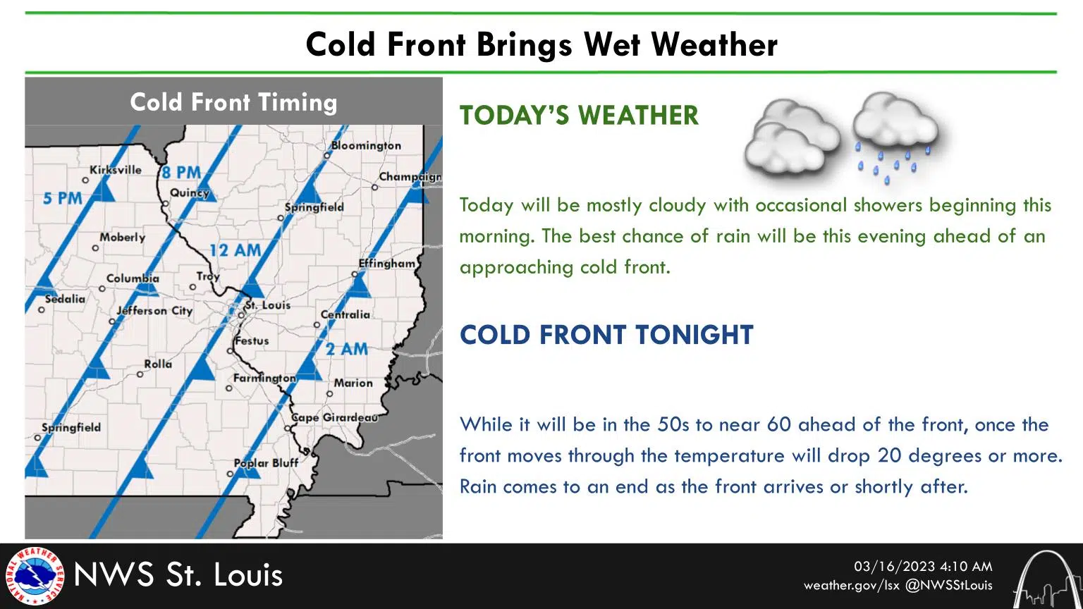 Cloudy today---Rain likely late in the day today and tonight