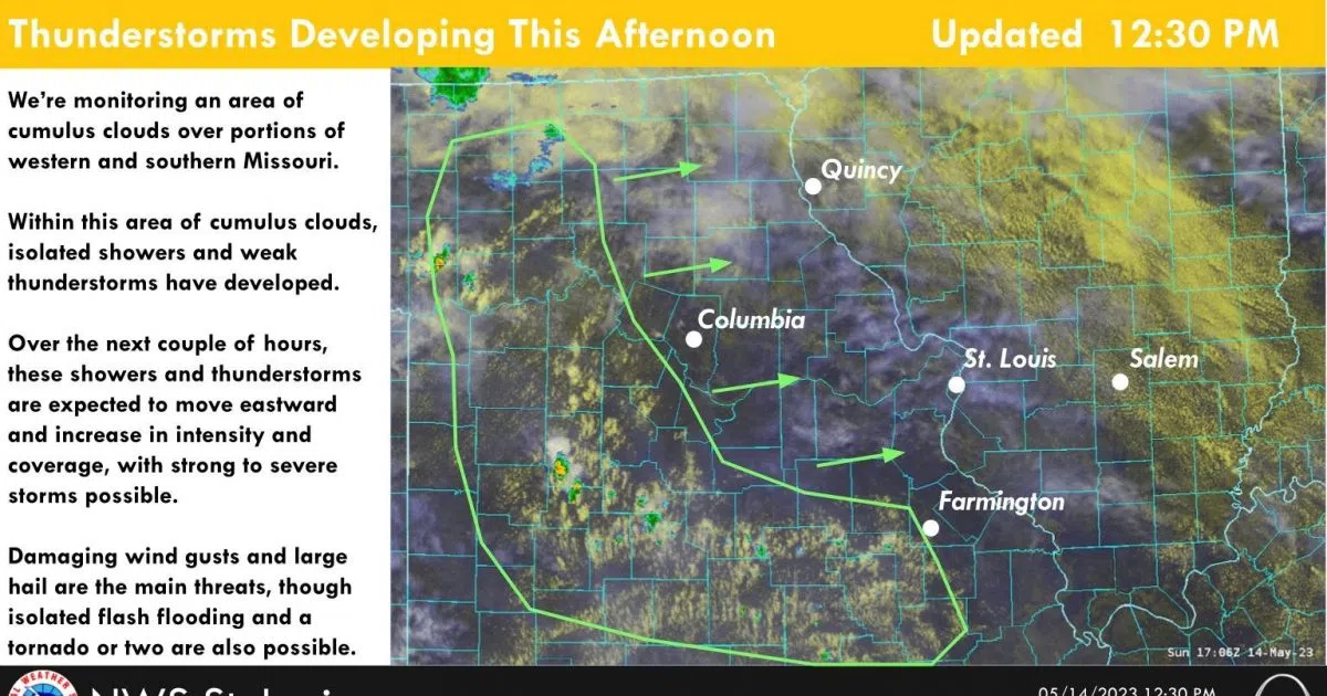 UpdateShowers and TStorms and Possibly Severe Weather on the way