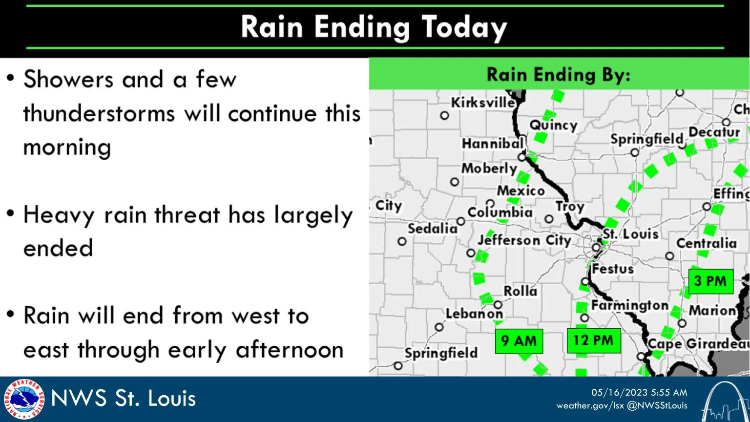 Heavy Rains, Isolated Flash Flooding is possible today—Rain ending this
