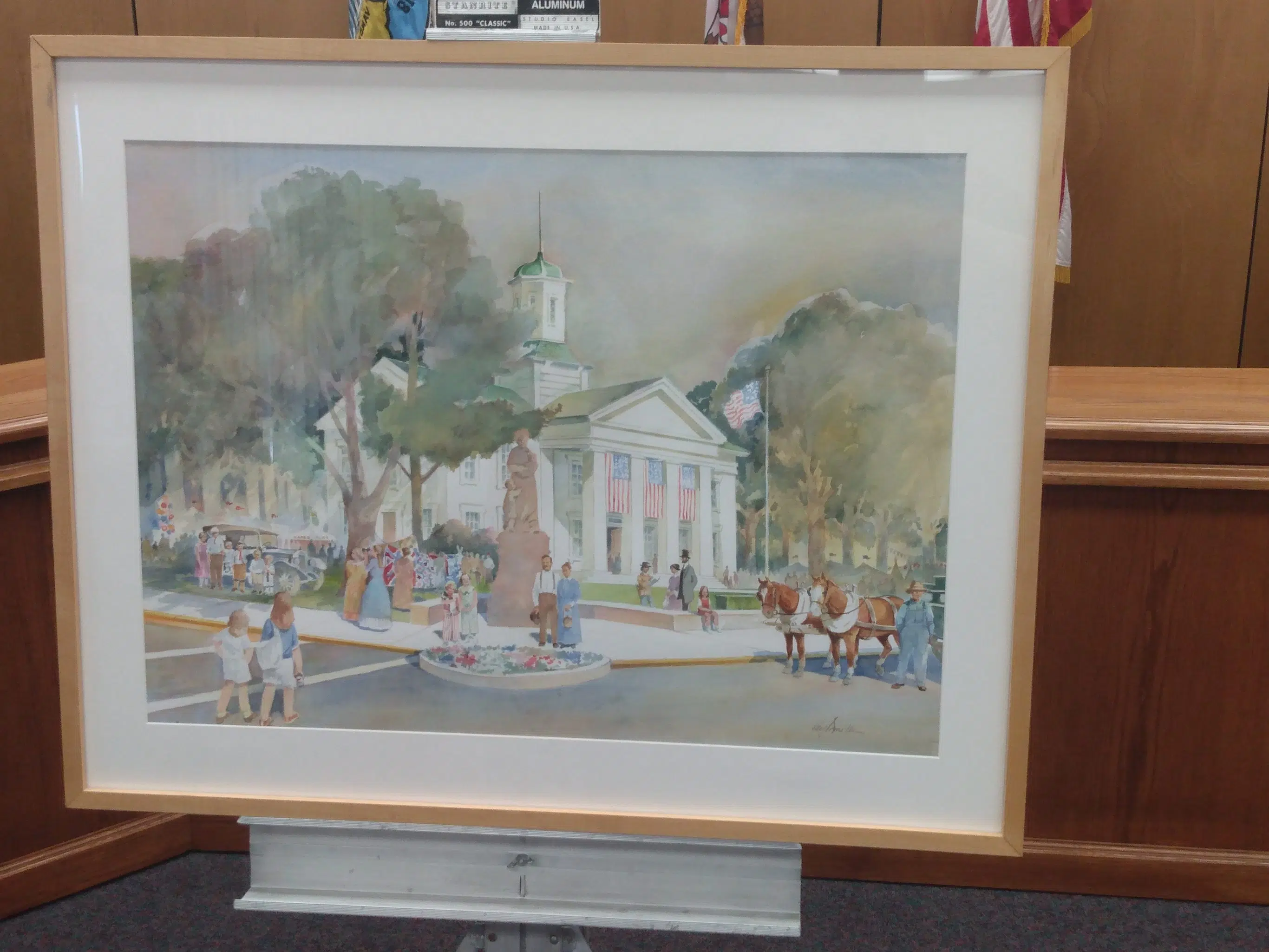 Artist Laureate and Fayette Co native Kay Smith donates painting to City of Vandalia