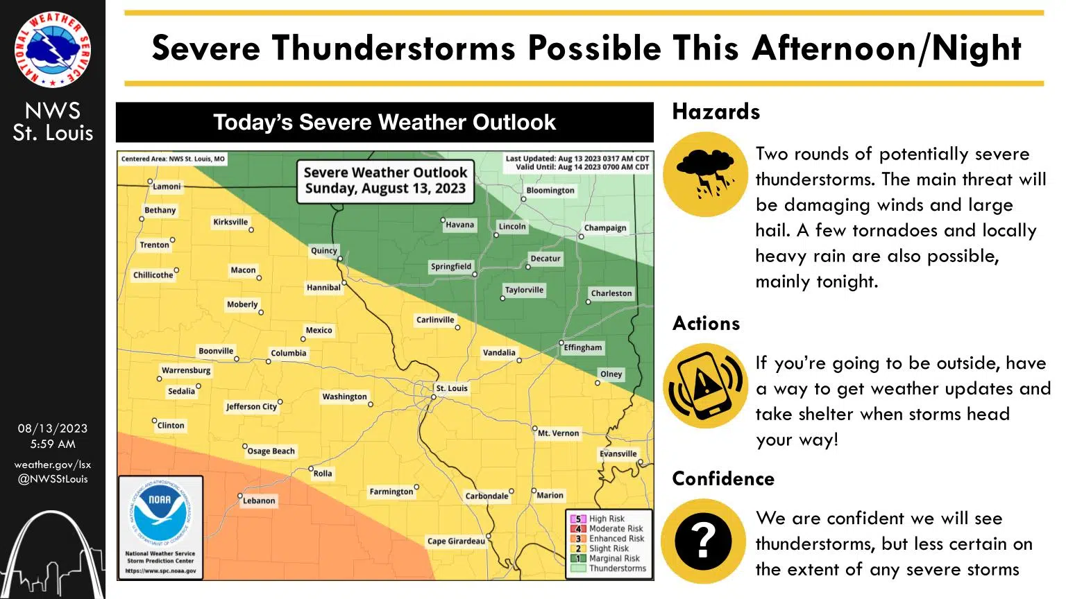 Severe Storm Potential This Afternoon And Tonight Vandalia Radio