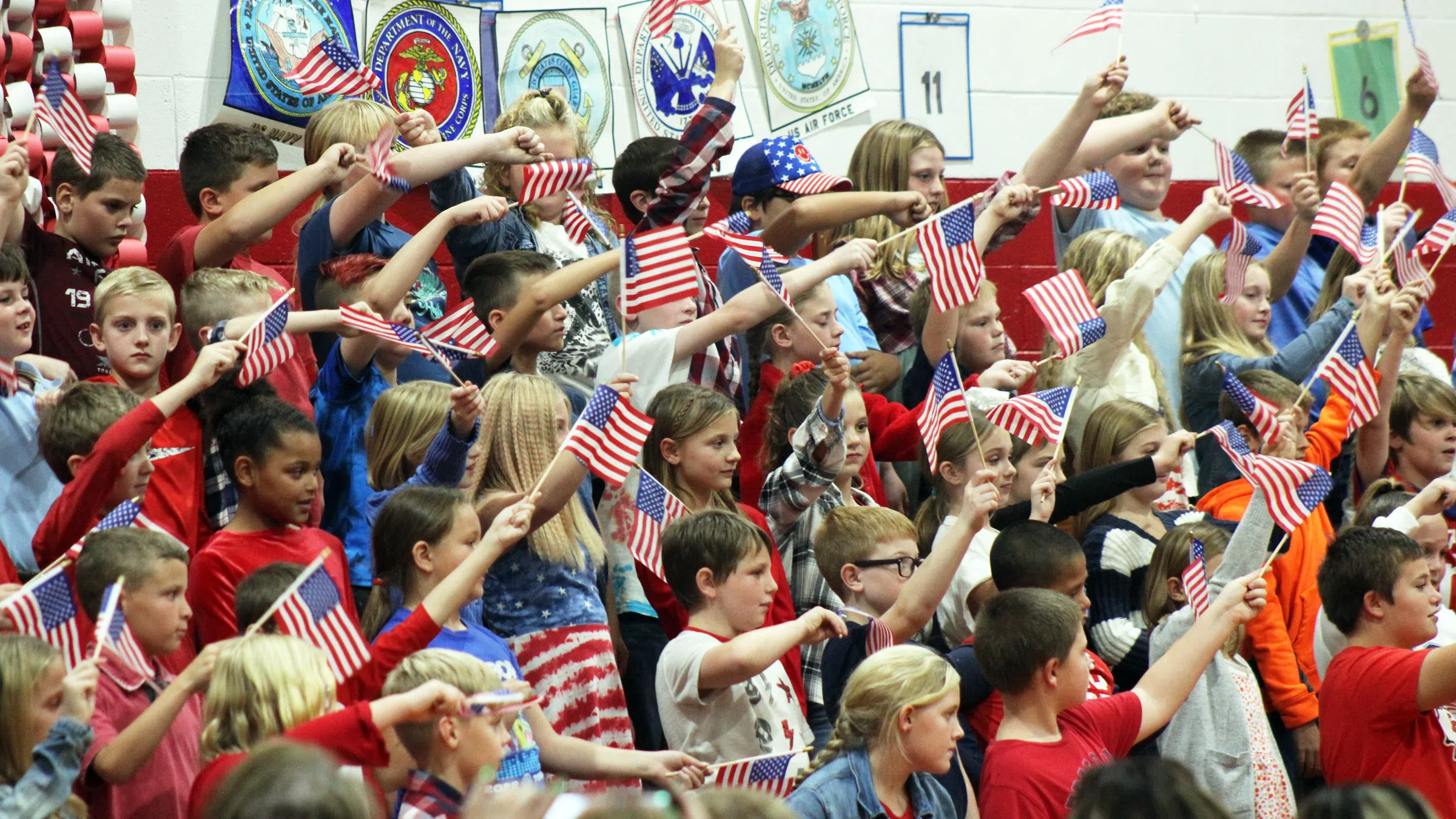 Photos from Vandalia Elementary School's 4th grade patriotic program