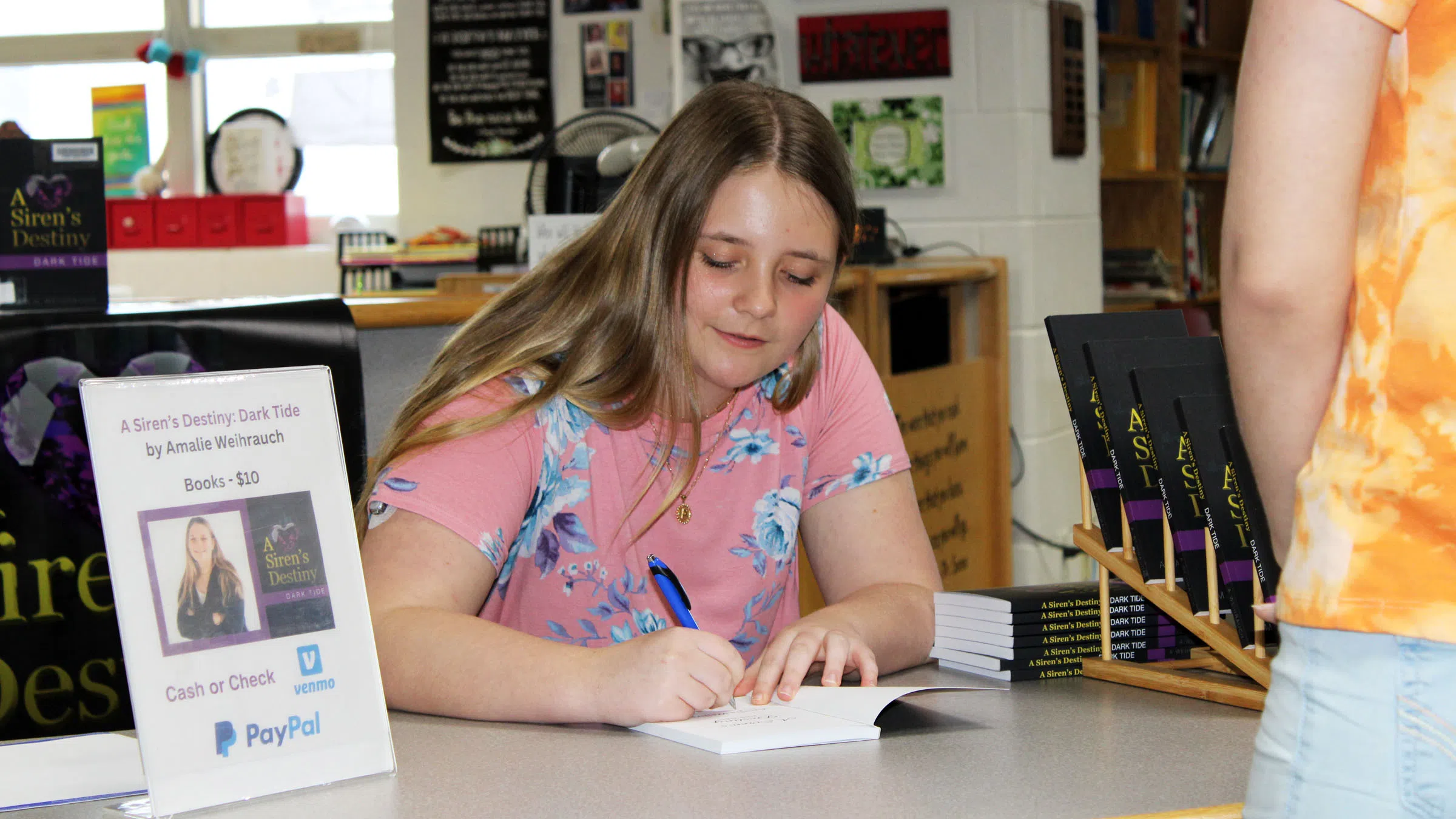 VJHS Holds Book Signing for Student's Published Book "A Siren's Destiny: Dark Tide"