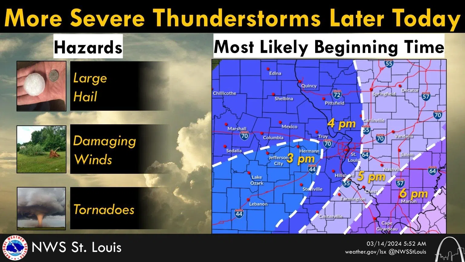 Afternoon Severe Weather Update—-Potential For Strong Tornadoes And ...