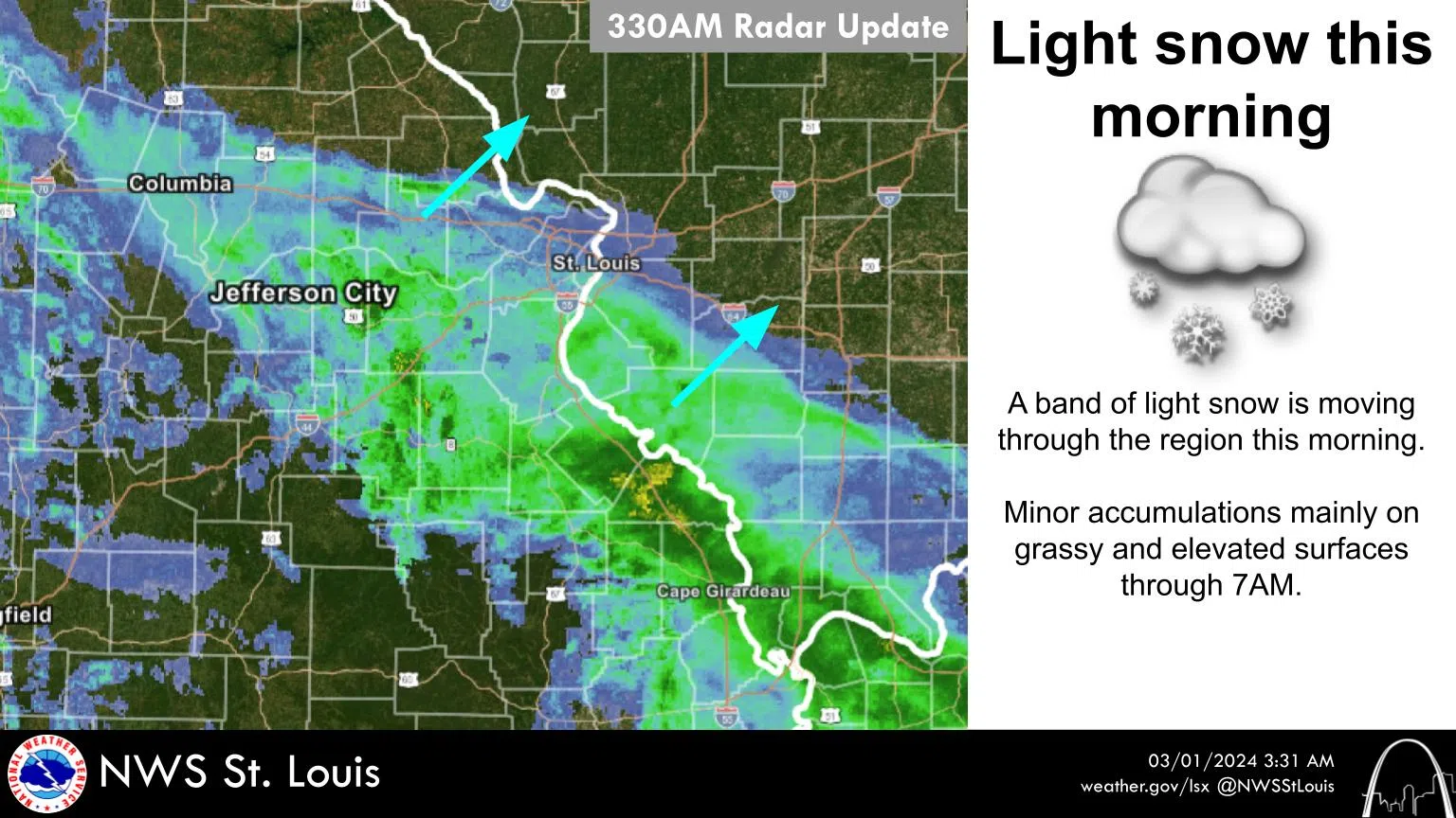 Rain, Snow & Sleet mix this morning