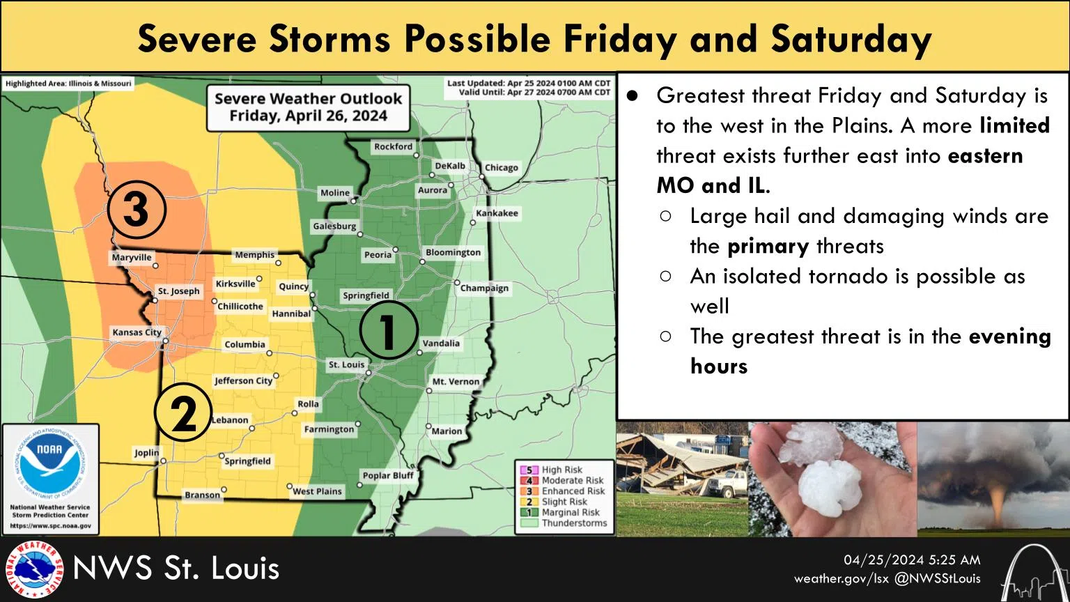 Mostly Sunny & Mild Today----Severe Weather is possible on Friday and this weekend